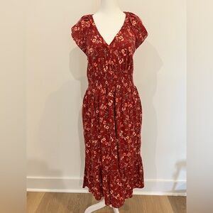 Old Navy Women’s Flutter-Sleeve Floral Maxi Dress Size M‎